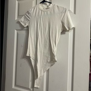 White Short Sleeve Body Suit